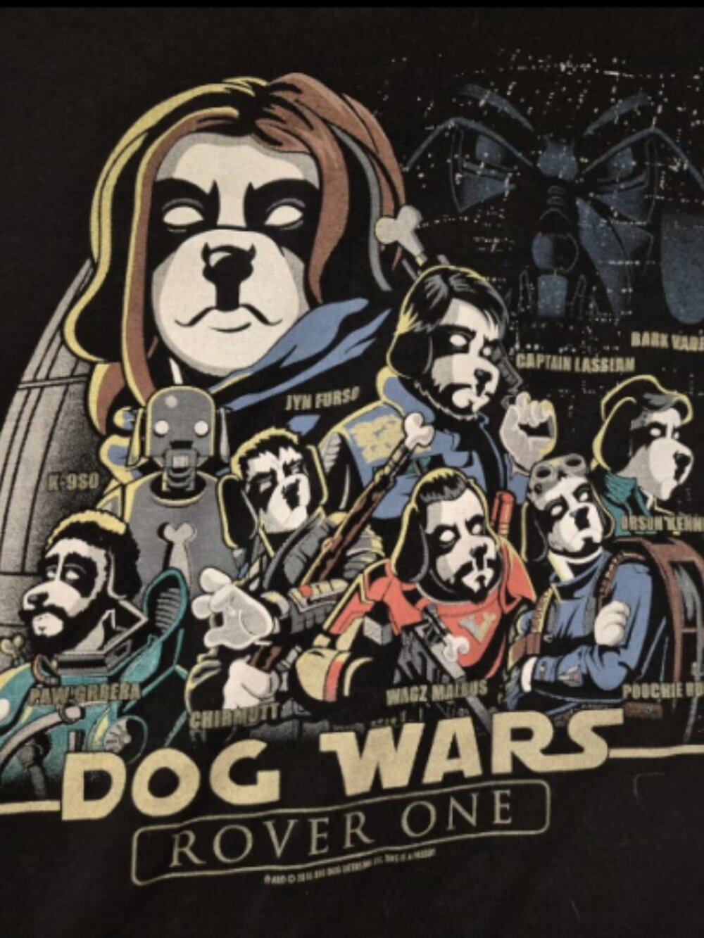 Big Dog Star Wars/Dog Wars tee Shirt
